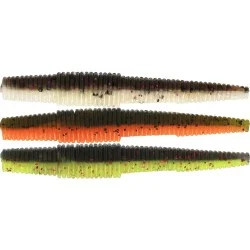 Dodaj do koszyka Zestaw przynęt gumowych Westin Ned Worm Slim 5,5cm/1,5g - Dark Water Mix