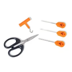 Nowość Zestaw igieł z nożyczkami Anaconda Hi-Vis Orange Rookie Needle Kit