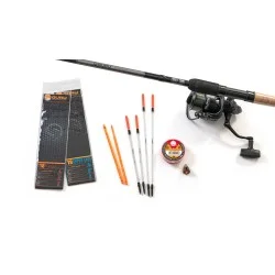 Oferta limitowana Zestaw wędka + kołowrotek + akcesoria Guru 11' Natural Waggler Rod & Reel Combo - 3,30m 1-15g, 3000