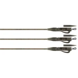Zestaw z bezpiecznym klipsem Fox Edges Naturals Tubing Leadclip Ready Rigs (3szt.) Premium