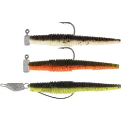 Zestaw przynęt gumowych Westin Ned Worm Slim R 'N R 5,5cm - Dark Water Mix (3 szt.) Zniżka
