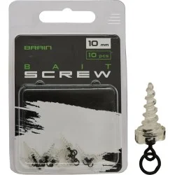 Wkrętka do przynęt Brain Bait Screw 10mm, Clear (10szt.) Cena promocyjna