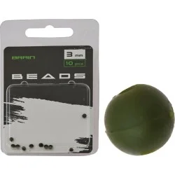 Koralik Brain Beads, Green (10szt.) Bezpieczna płatność