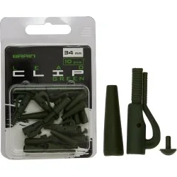 Obniżka ceny Bezpieczny klips Brain Lead Clip With Stopper Green (10szt.)