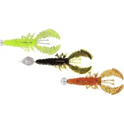 Wysoka jakość Zestaw przynęt gumowych Westin CreCraw Slim R 'N R 5,5cm - Dark Water Mix 22 (3szt.)