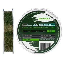Żyłka Brain Classic Carp Line 150m, 3D camo Łatwy zwrot