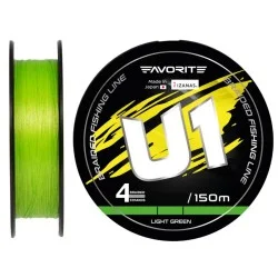 Plecionka Favorite U1 PE 4x 150m, Light Green Popularny
